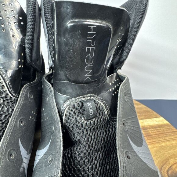 Size 13 - Nike Hyperdunk 2010 Black Dark Grey Men's - Picture 4 of 16